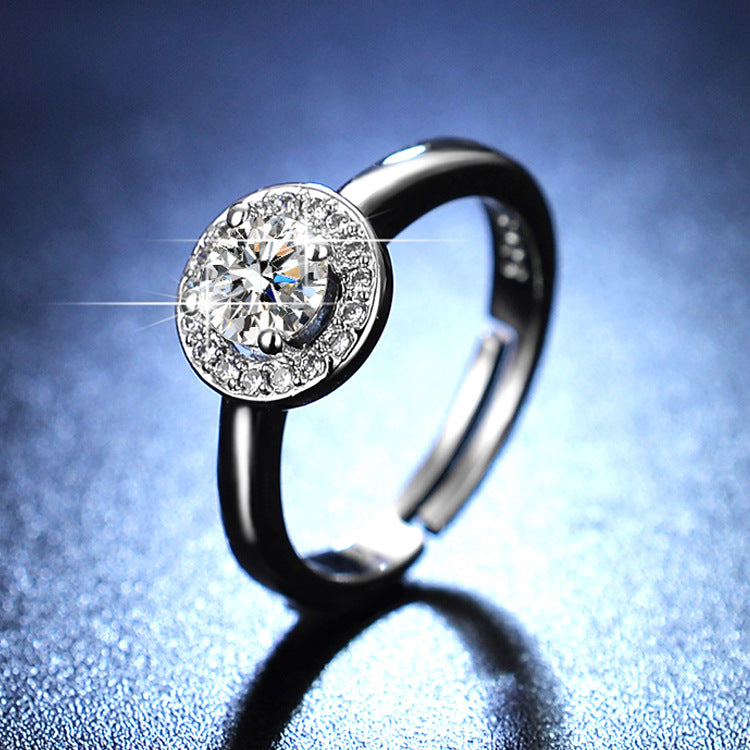 moissanite ring women's marriage ring 1 karat