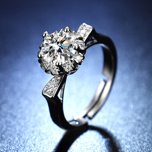 moissanite ring women's marriage ring 1 karat