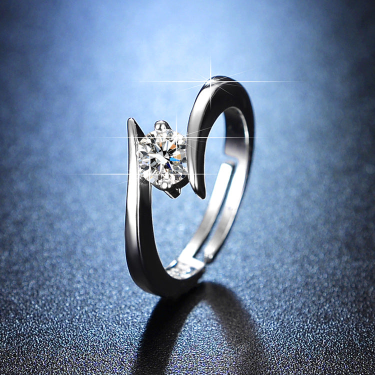 moissanite ring women's marriage ring 1 karat