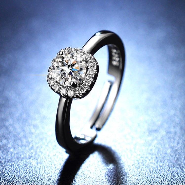 moissanite ring women's marriage ring 1 karat