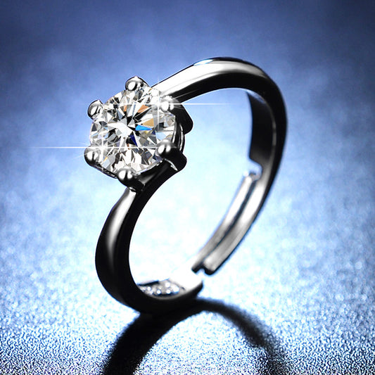 moissanite ring women's marriage ring 1 karat
