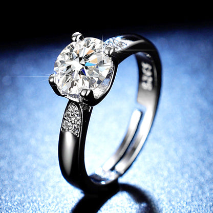 moissanite ring women's marriage ring 1 karat