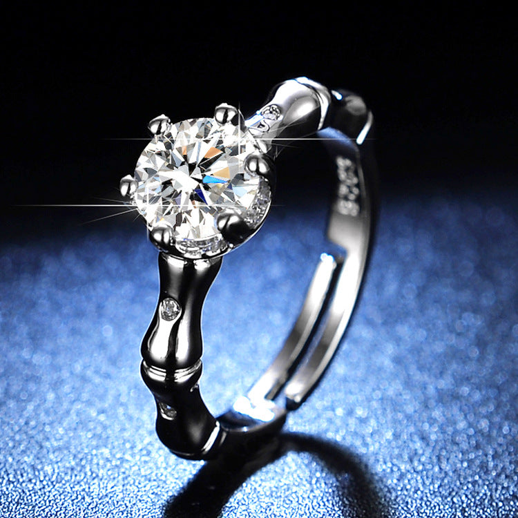 moissanite ring women's marriage ring 1 karat