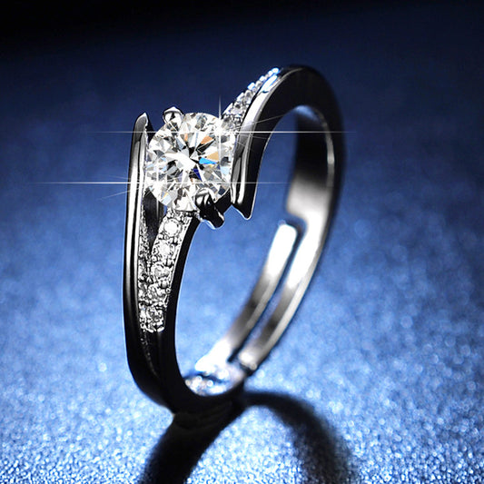moissanite ring women's marriage ring 1 karat