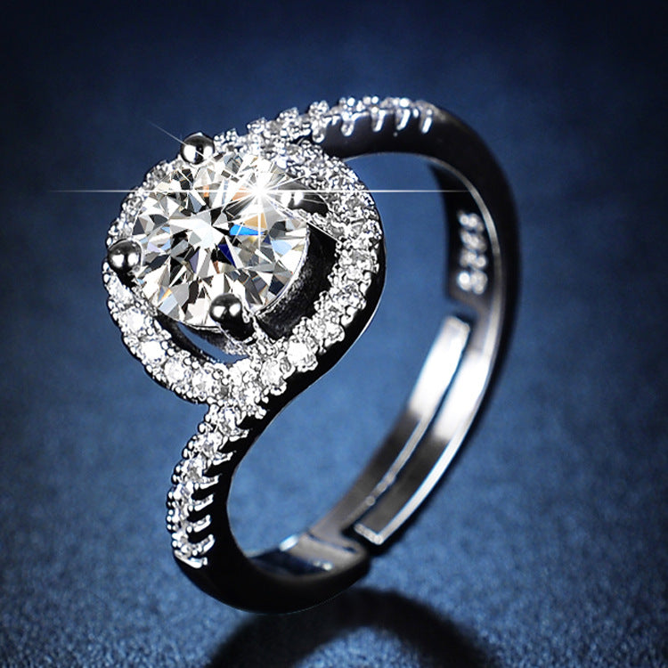 moissanite ring women's marriage ring 1 karat