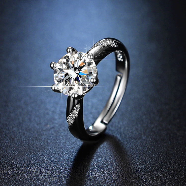 moissanite ring women's marriage ring 1 karat