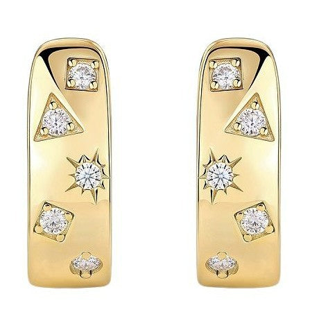 Moissanite Silver Earrings