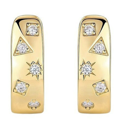 Moissanite Silver Earrings
