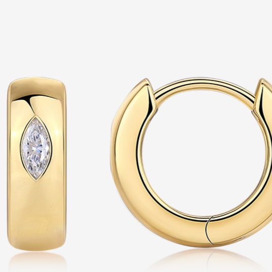 Moissanite Silver Earrings