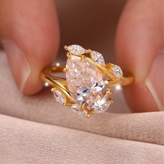 Moissanite Silver Ring