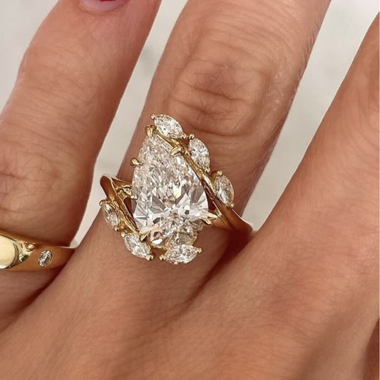 Moissanite Silver Ring