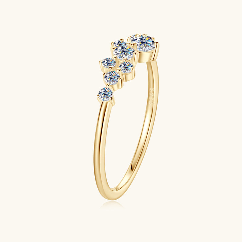 Moissanite Silver Ring