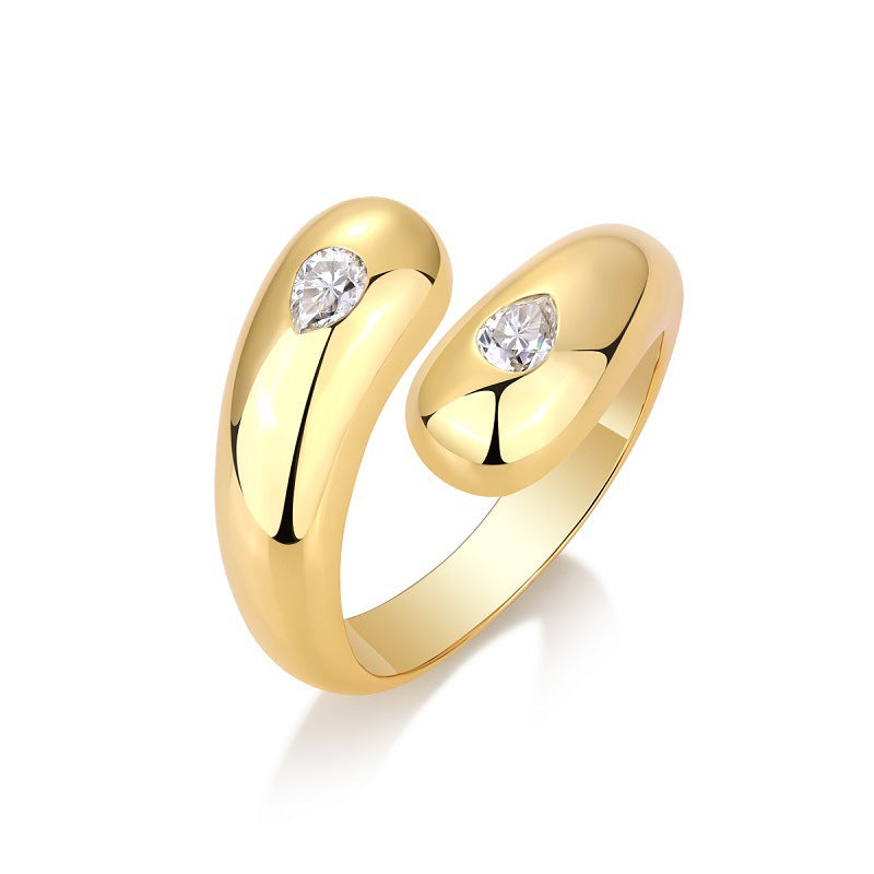 Moissanite Silver Ring