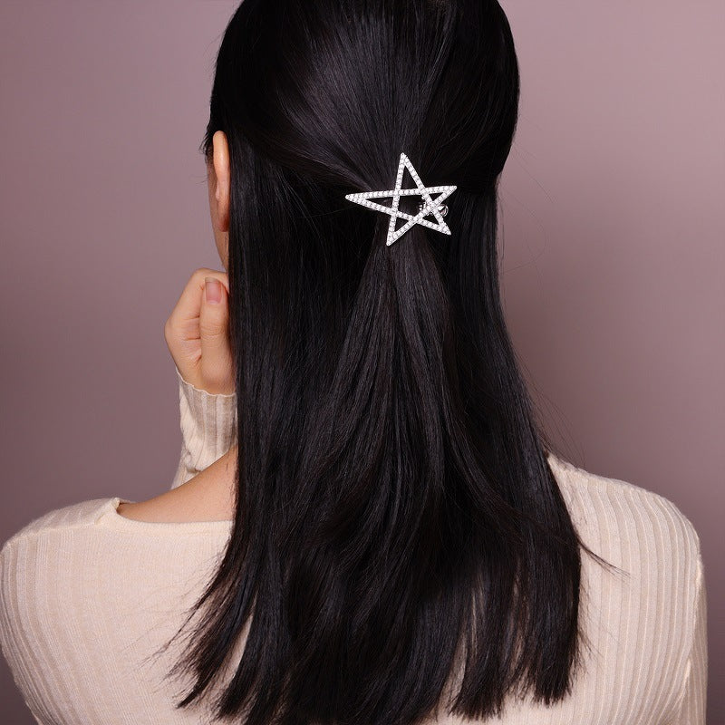 Moissanite Sterling Silver Hair Clip