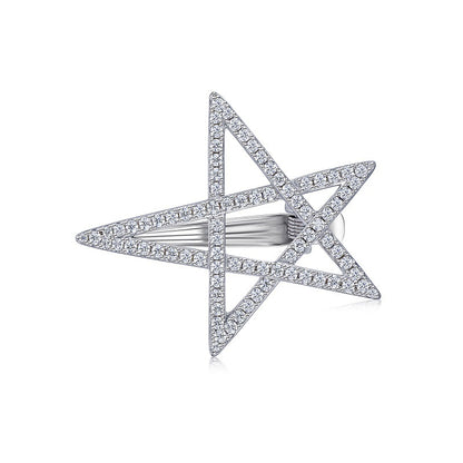 Moissanite Sterling Silver Hair Clip
