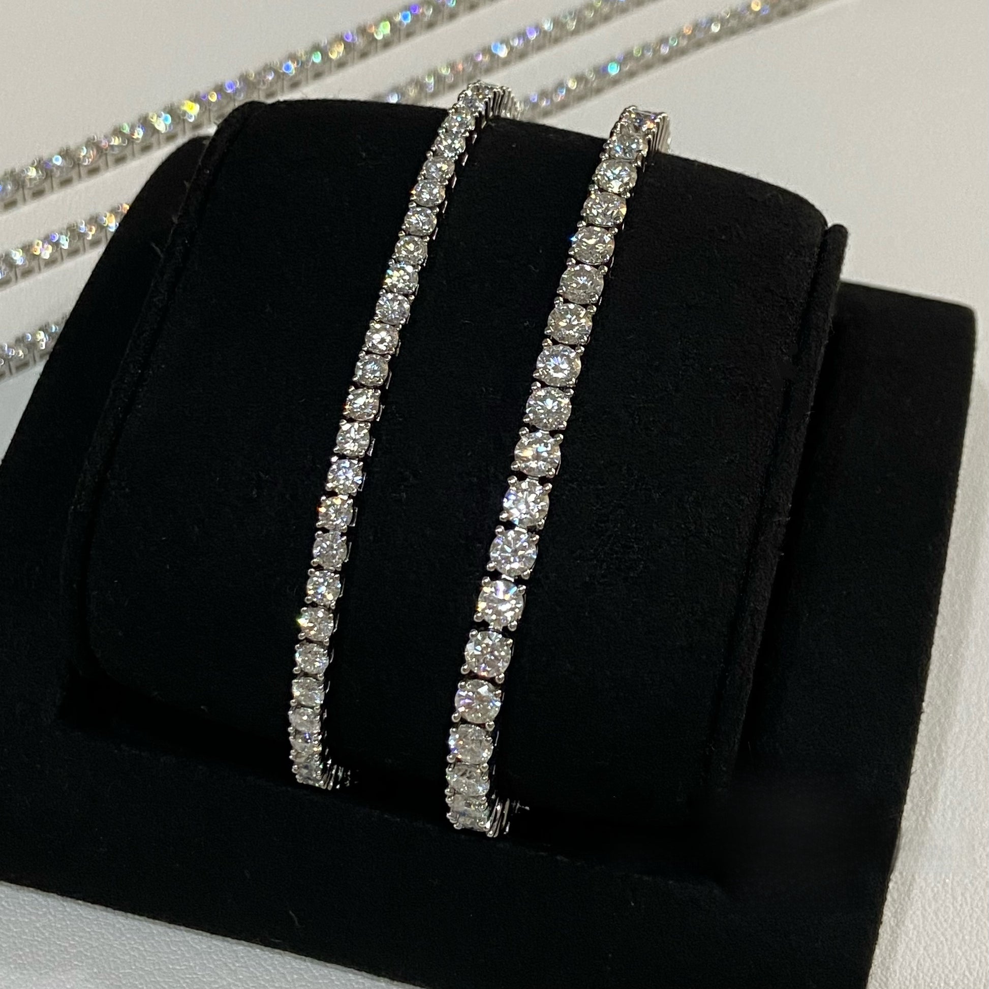 Moissanite Tennis Chain Bracelet for Women and Men