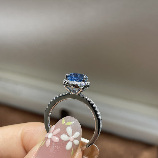Moissanite Water Drop Ring