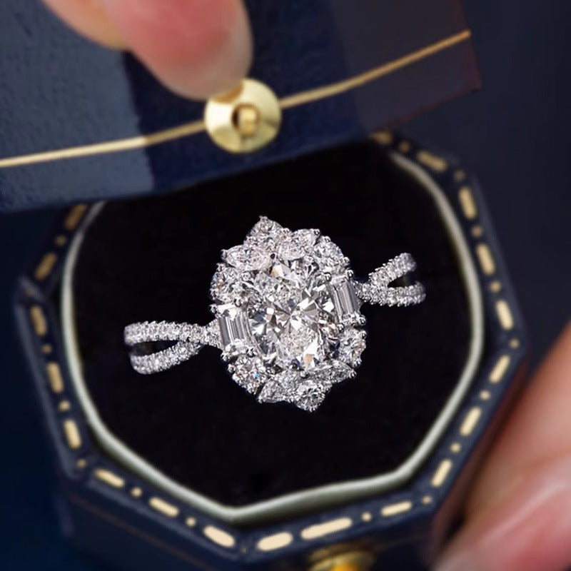 Moissanite Zircon Ring