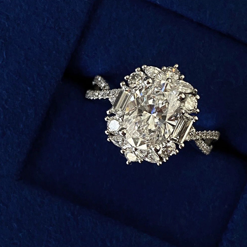 Moissanite Zircon Ring