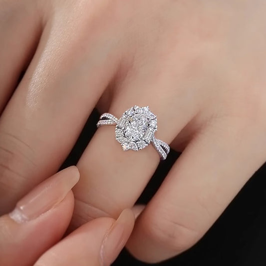 Moissanite Zircon Ring