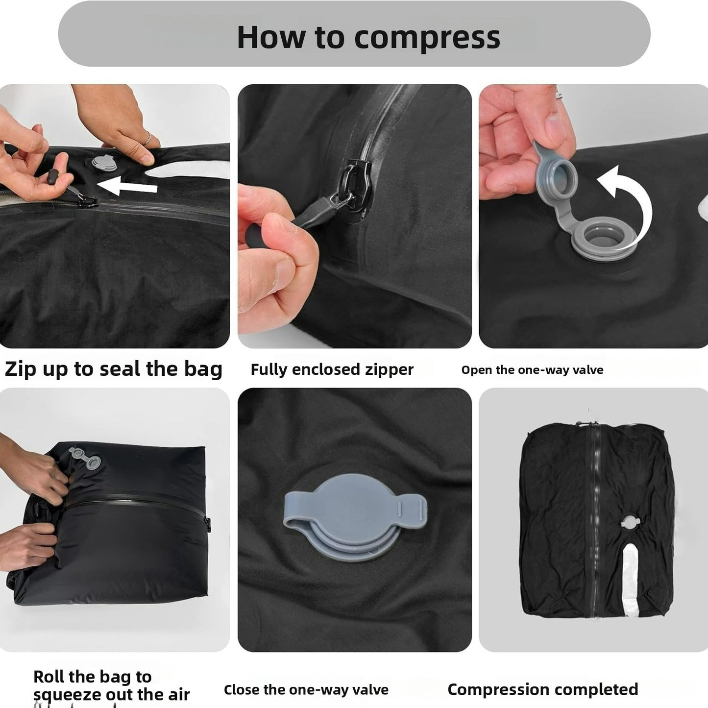 Moisture-proof and waterproof vacuum bags compression bags