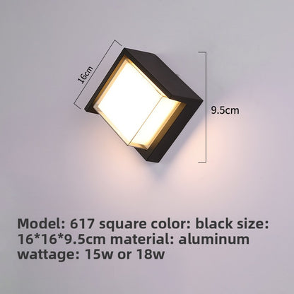 Moisture-proof LED outdoor waterproof wall lamp