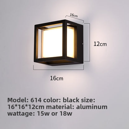 Moisture-proof LED outdoor waterproof wall lamp