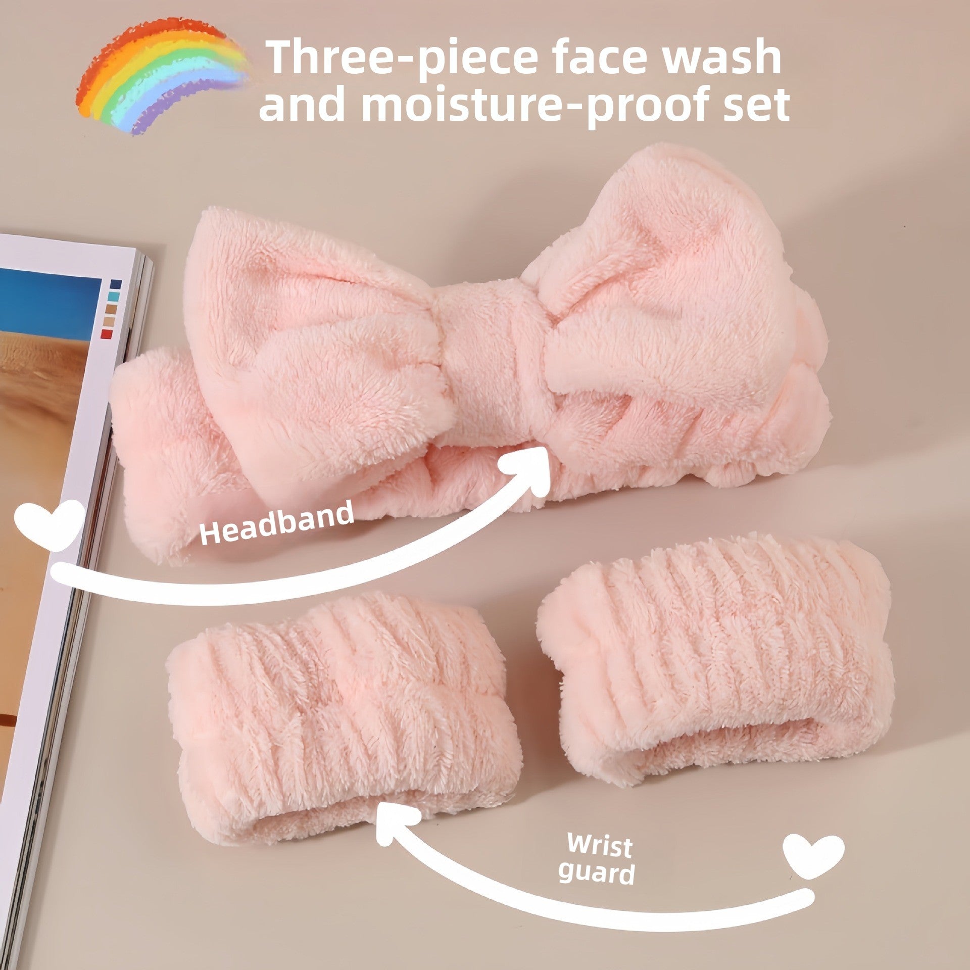 Moisture Proof Plush Wrist Bands Set