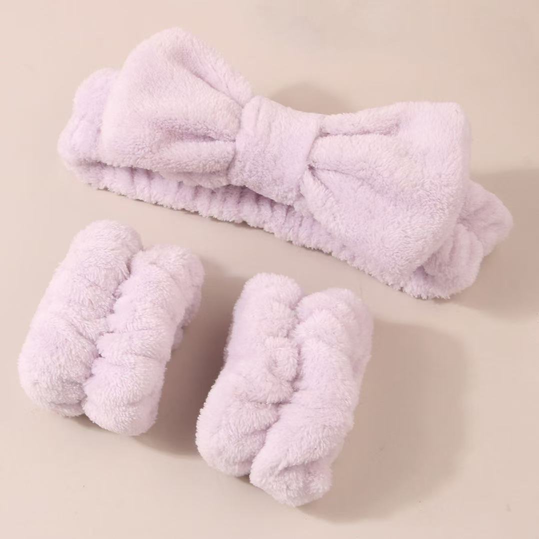 Moisture Proof Plush Wrist Bands Set