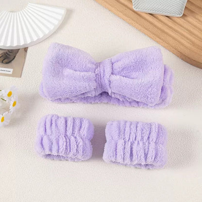 Moisture Proof Plush Wrist Bands Set