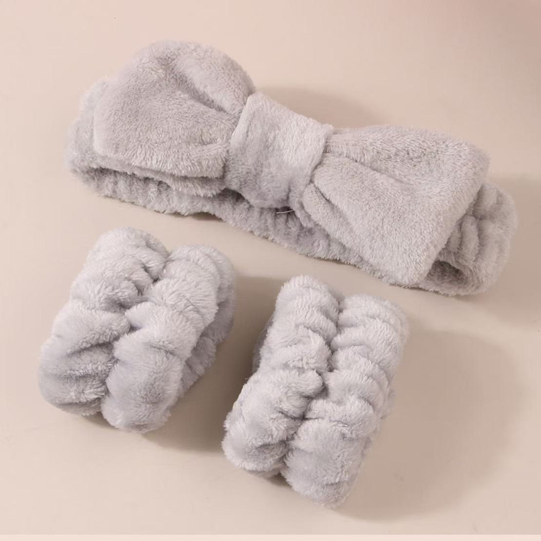 Moisture Proof Plush Wrist Bands Set
