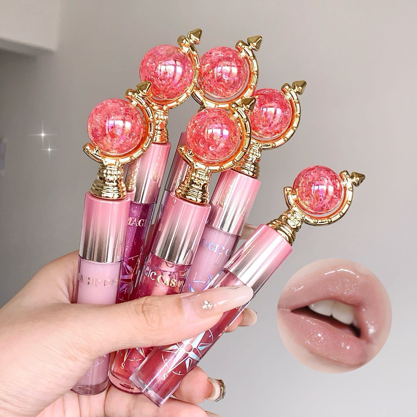 Moisturizing diamond lip gloss