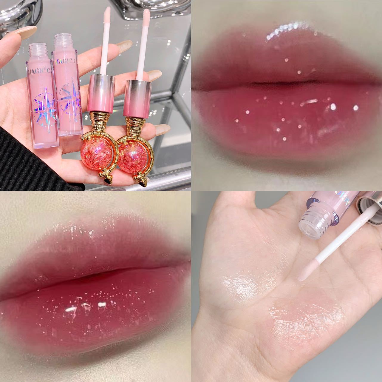 Moisturizing diamond lip gloss