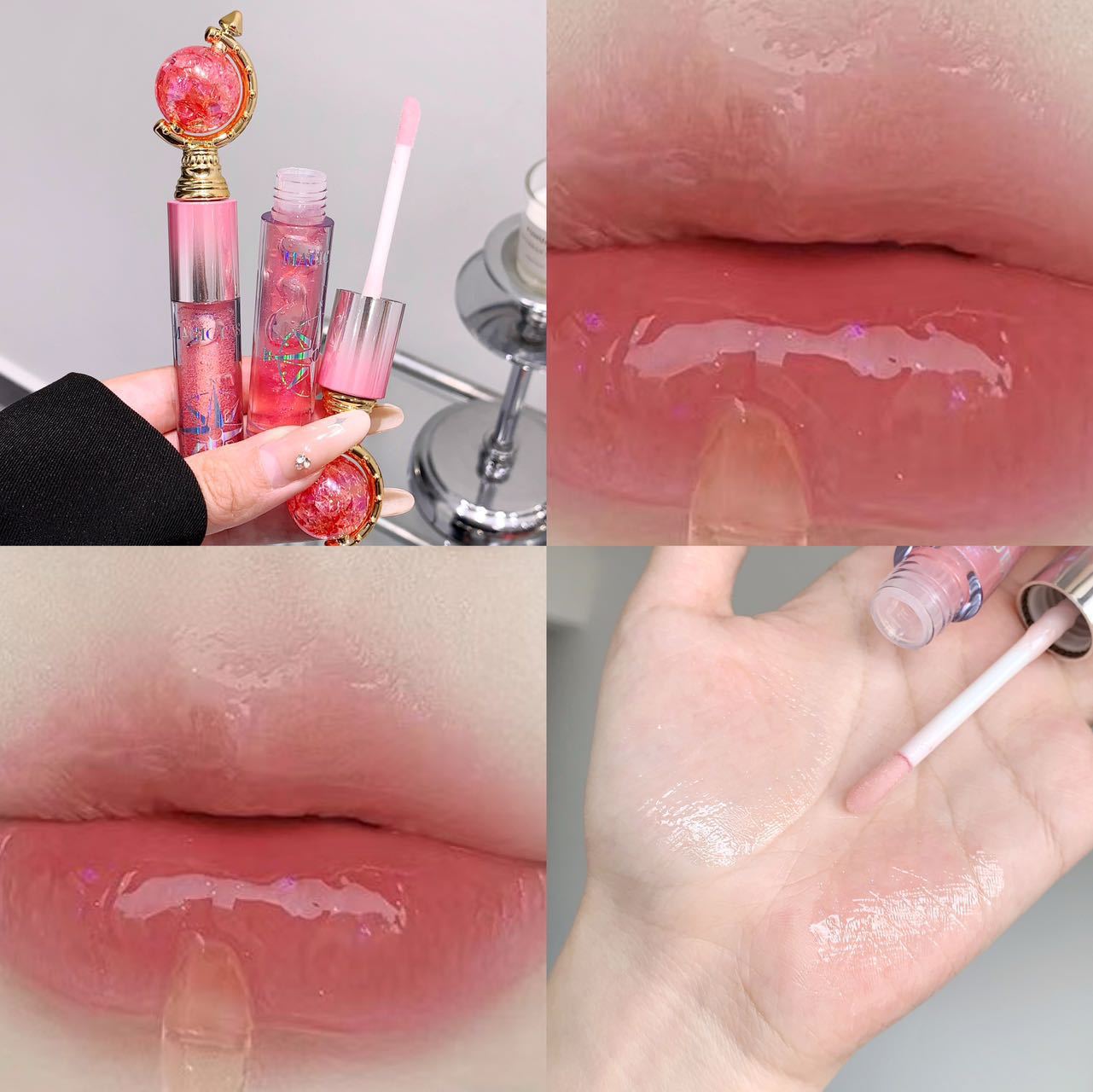 Moisturizing diamond lip gloss
