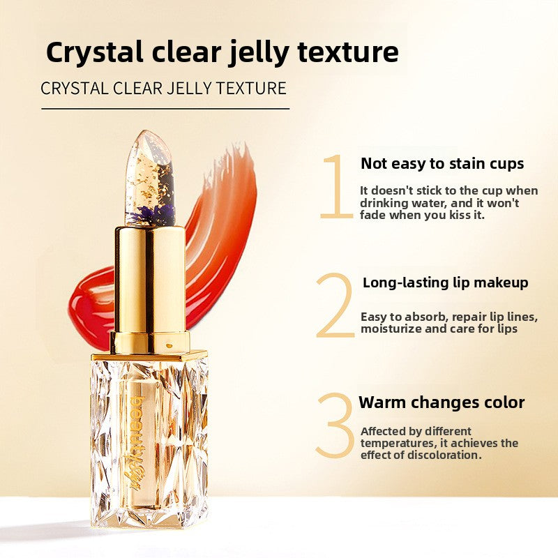 Moisturizing, Moisturizing, Warm-Changing, Transparent Jelly Lipstick