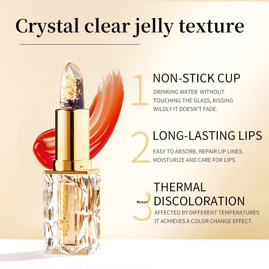 Moisturizing, Moisturizing, Warm-Changing, Transparent Jelly Lipstick
