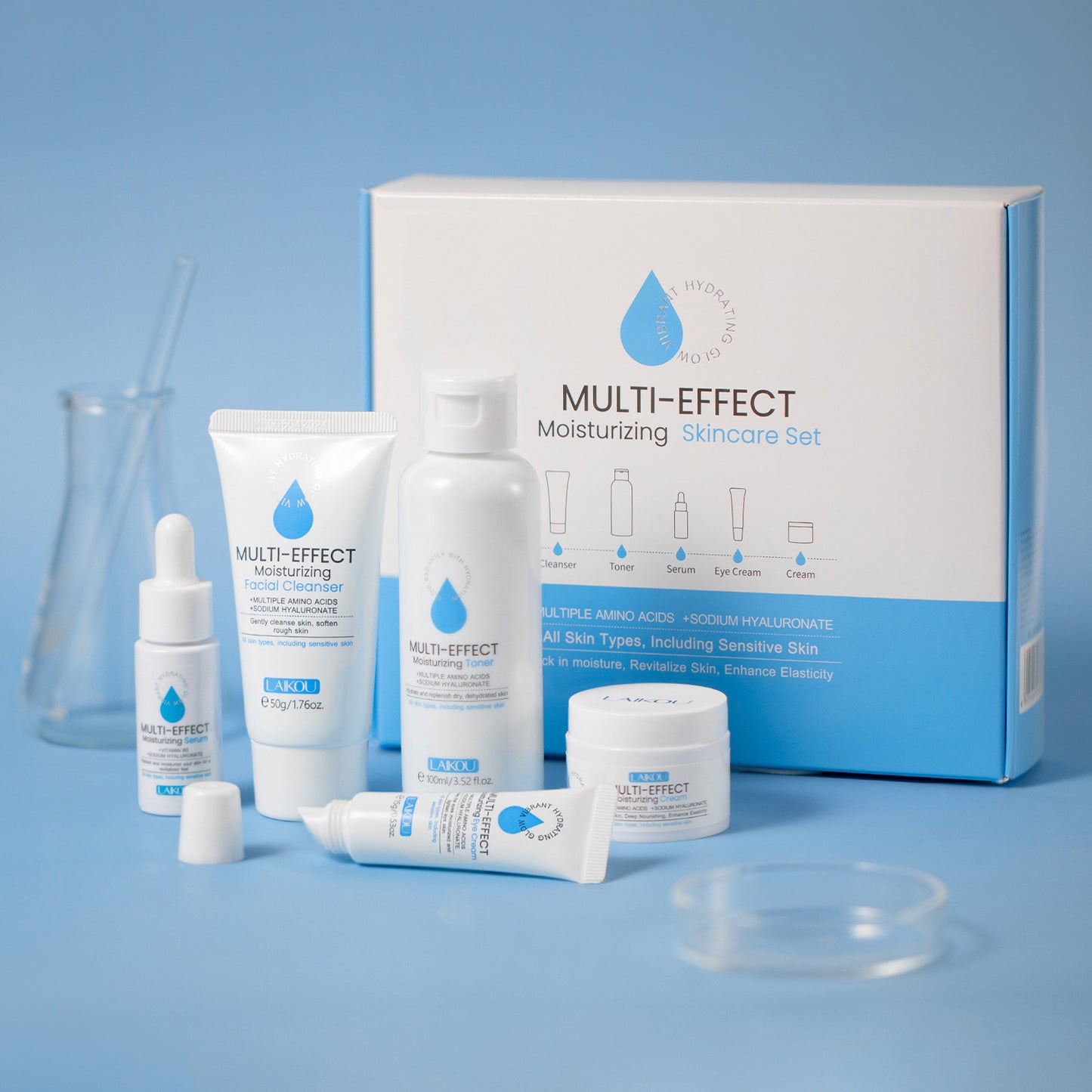 Moisturizing Skin Care Set Complete Cosmetics Set