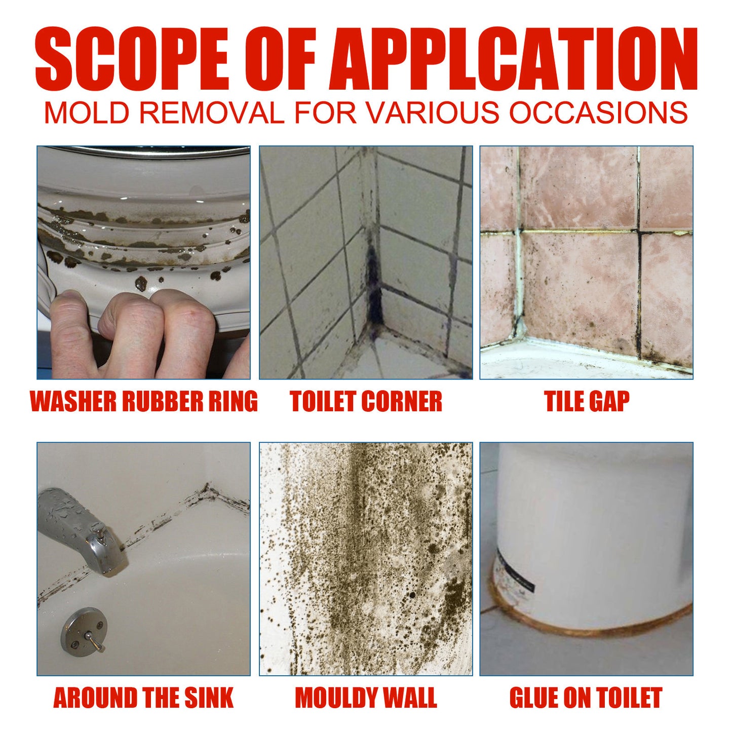 Mold Remover Cleaner for Bathroom and Kitchen