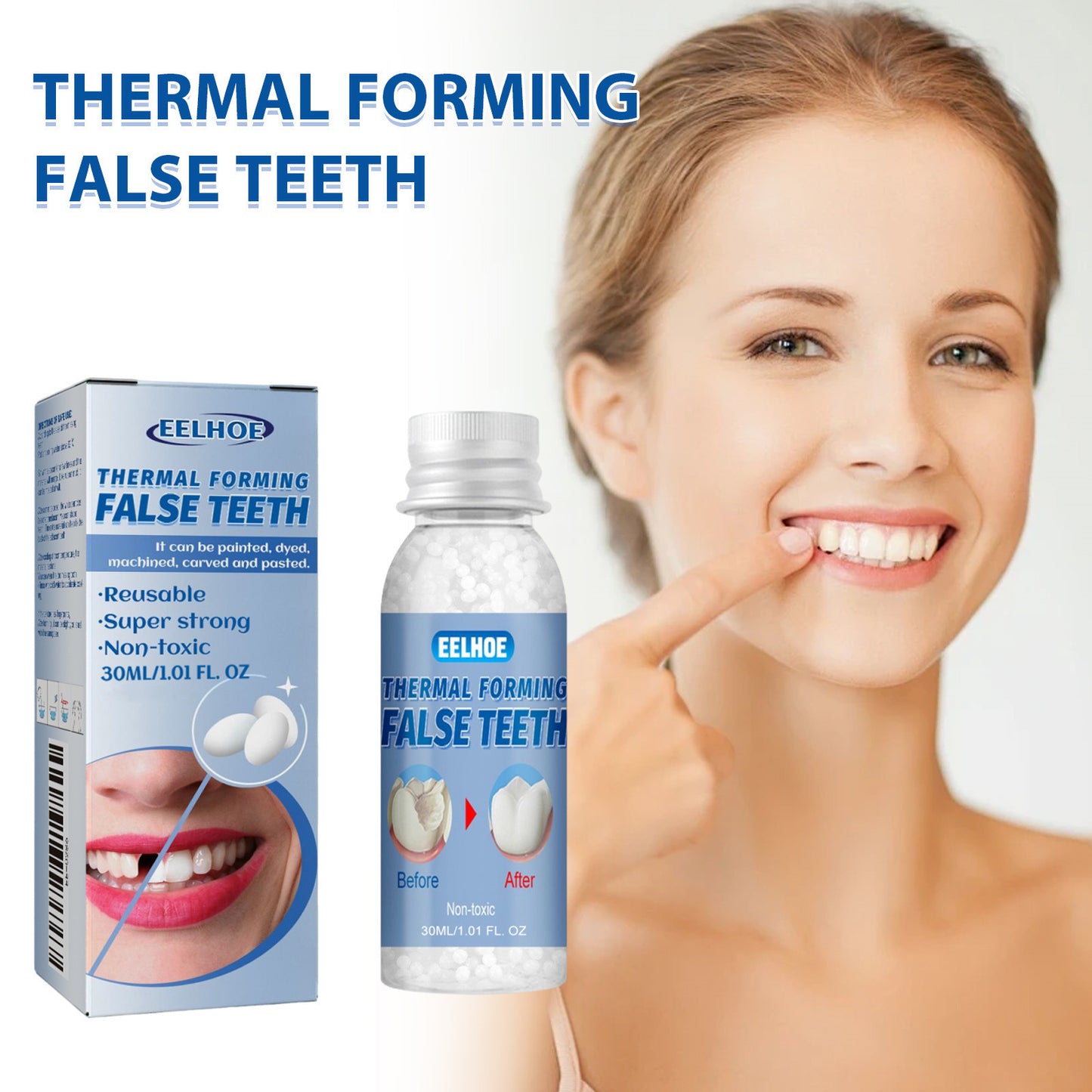 Moldable Cosmetic Teeth