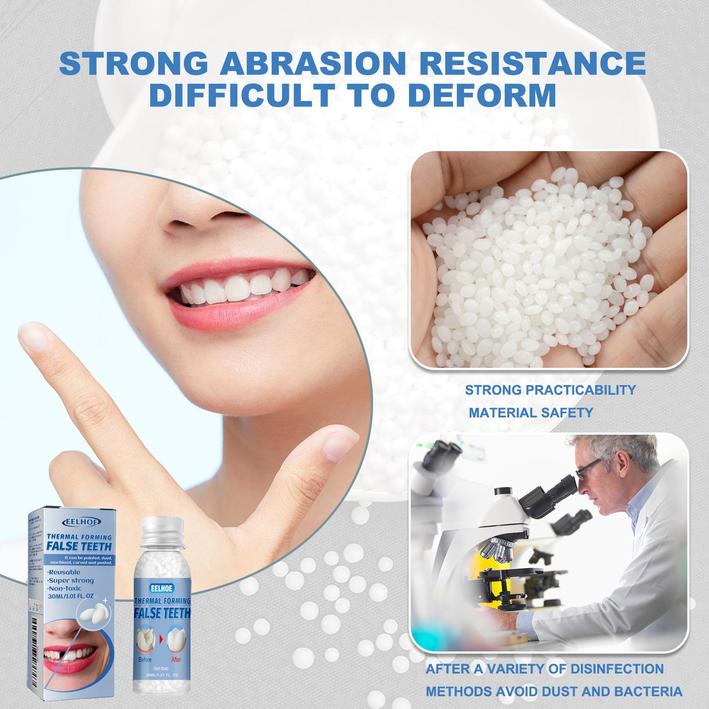 Moldable Cosmetic Teeth