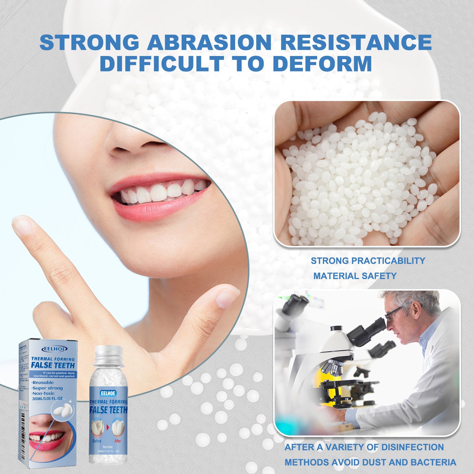 Moldable Cosmetic Teeth