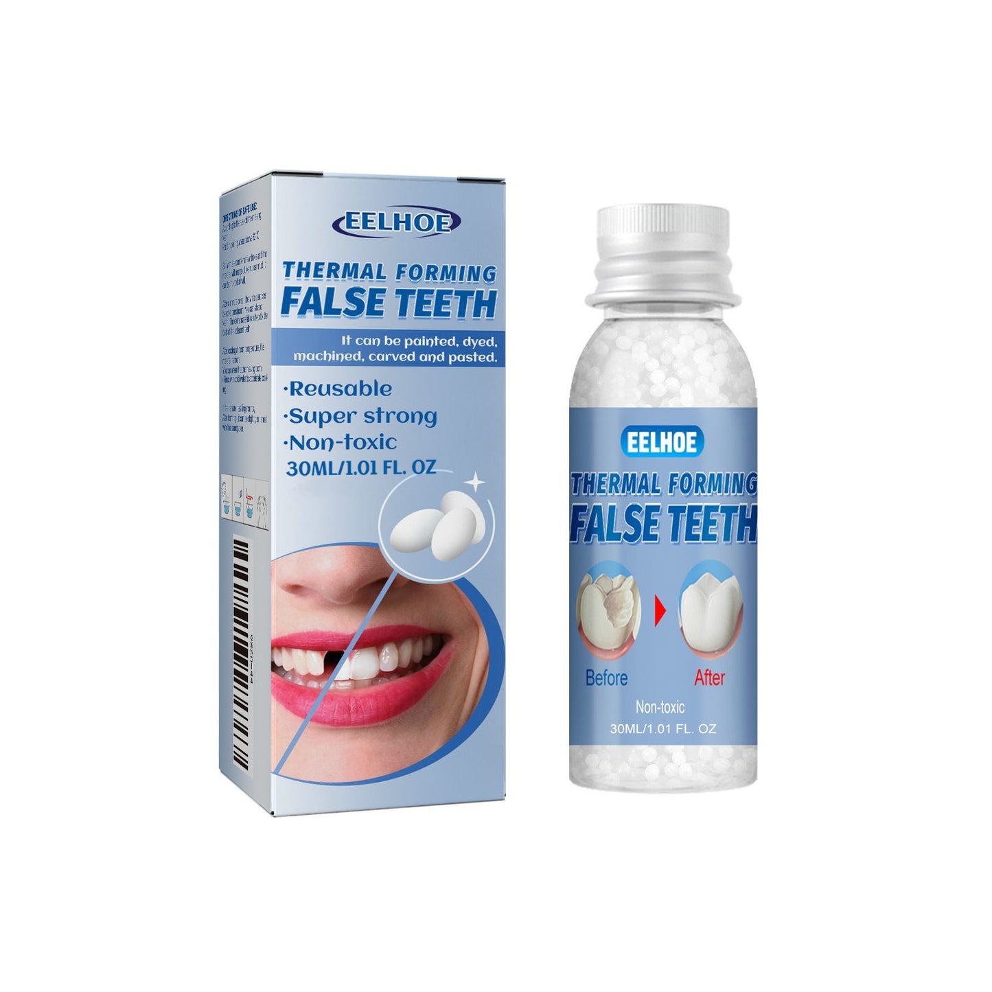 Moldable Cosmetic Teeth