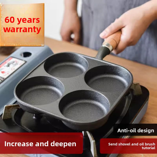 Molded flat-bottomed pan