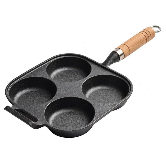 Molded flat-bottomed pan