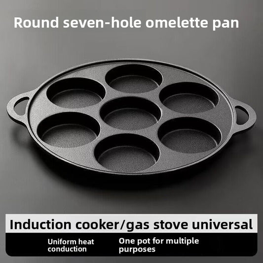 Molded flat-bottomed pan