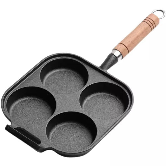 Molded flat-bottomed pan