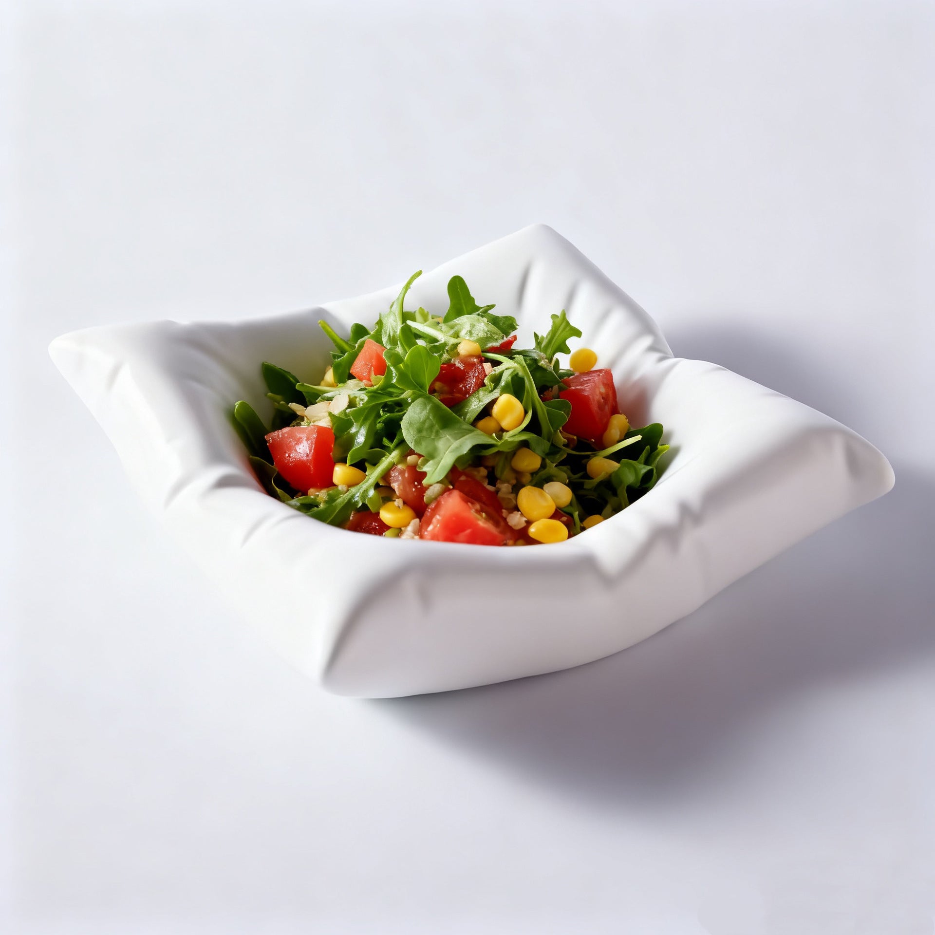 Molecular gastronomy pillow plate