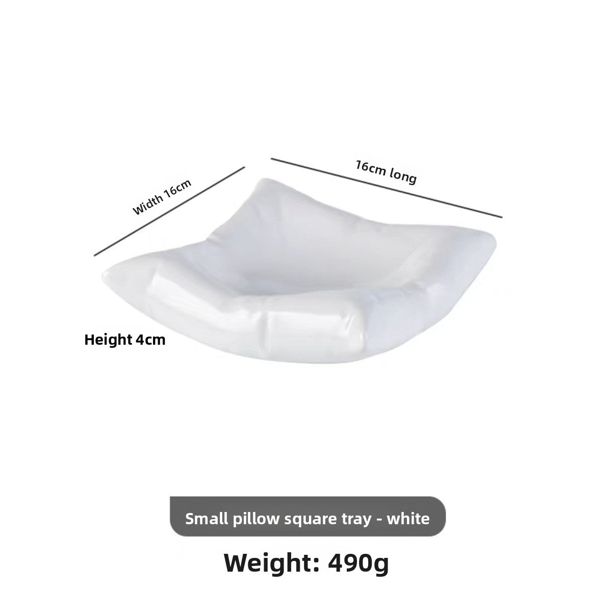 Molecular gastronomy pillow plate