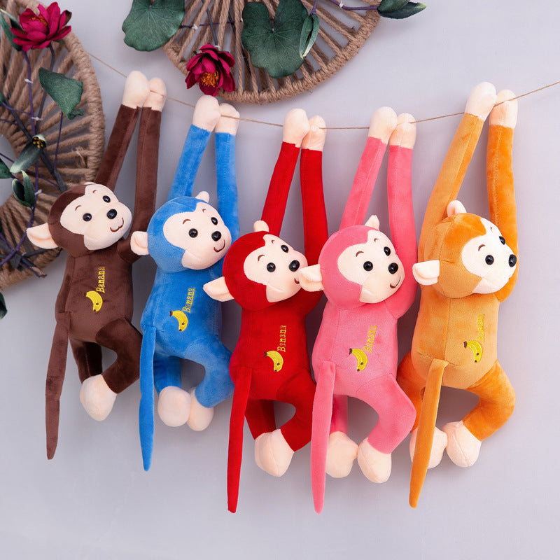 Monkey Car-Mounted Plush Doll