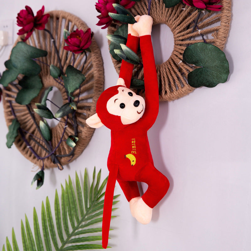 Monkey Car-Mounted Plush Doll